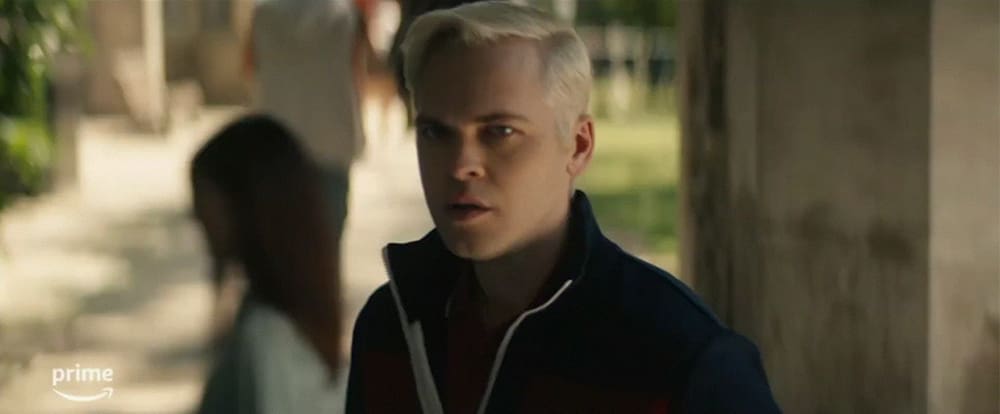 Rufus (Alexander Calvert) looks toward the camera in Gen V