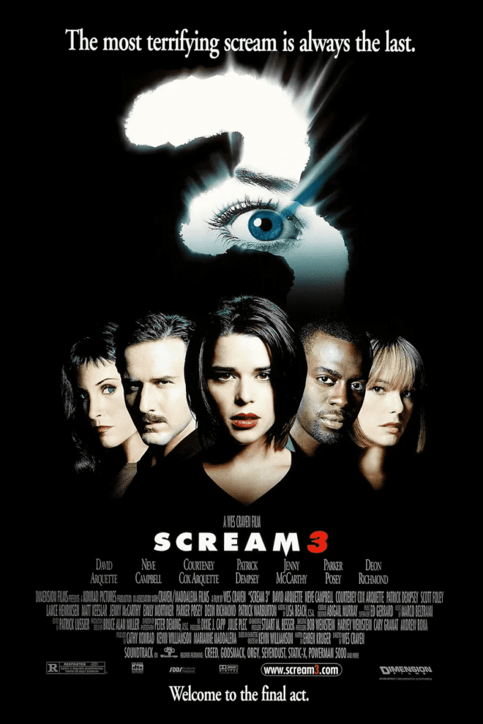 Scream 3 movie poster