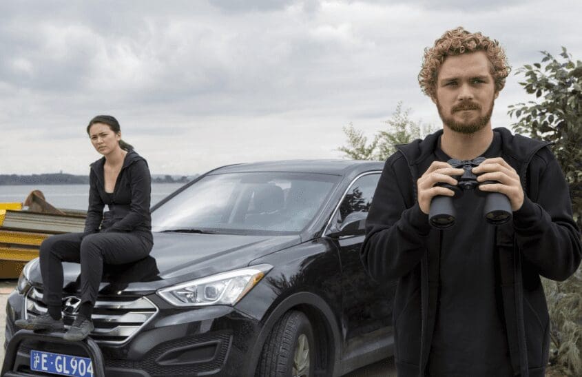 Finn Jones and Jessica Henwick in Iron Fist (2017) screenshot