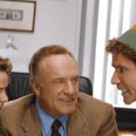 James Caan Will Ferrell and Amy Sedaris in Elf 2003