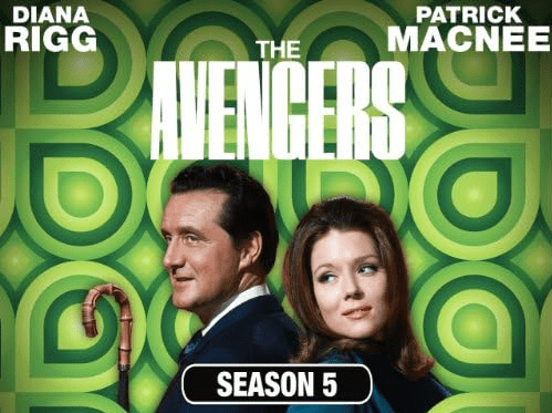 Patrick Macnee and Diana Rigg in The Avengers (1961) Promotional Poster