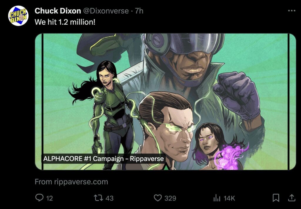 Chuck Dixon tweet