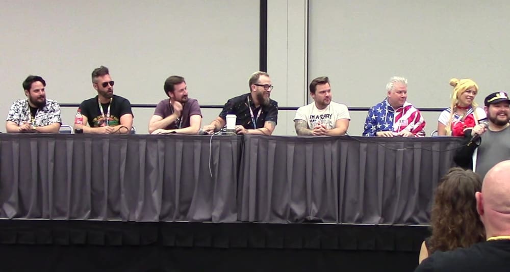 The YouTuber Panel / Friday Night Tights panel from Anime Matsuri 2023