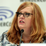 Gail Simone speaking at Wondercon 2018