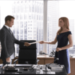 Gabriel Macht and Sarah Rafferty in Suits (2011) Screenshot