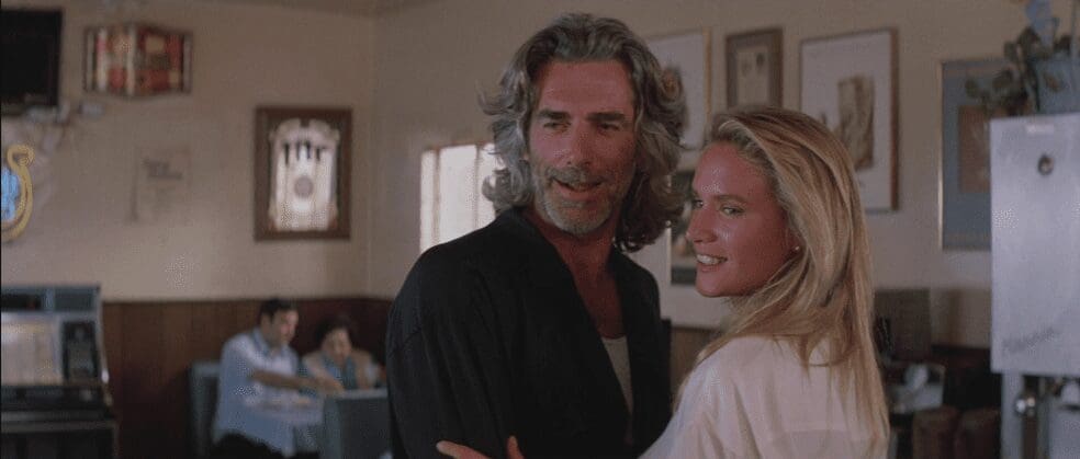 Sam Elliott and Kelly Lynch in Road House (1989) screenshot