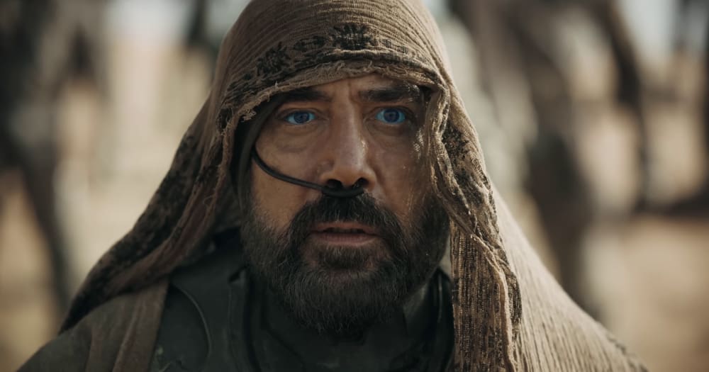 Javier Bardem's Stilgar witness the fulfilment of prophecy.