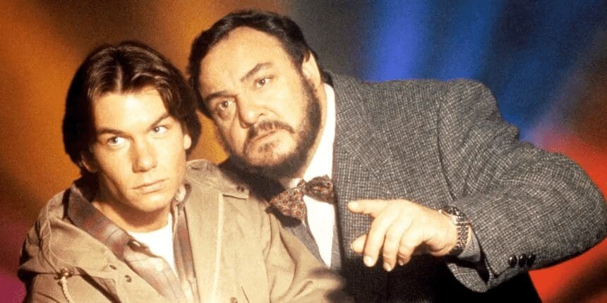 Jerry O'Connell and John Rhys-Davies in Sliders