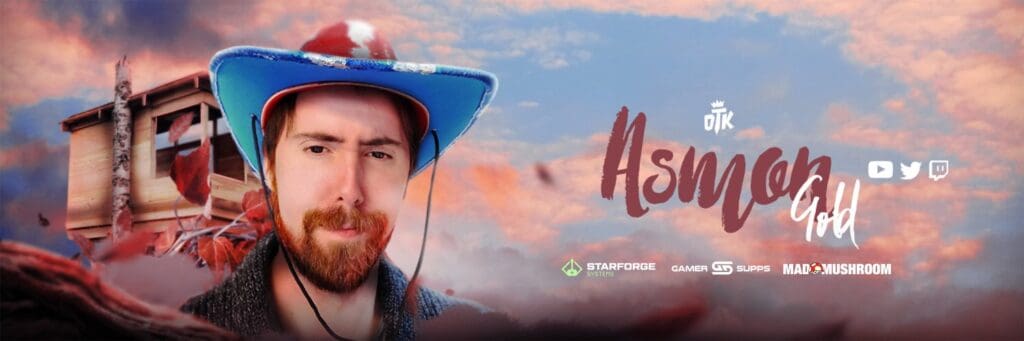 Asmongold X banner screenshot