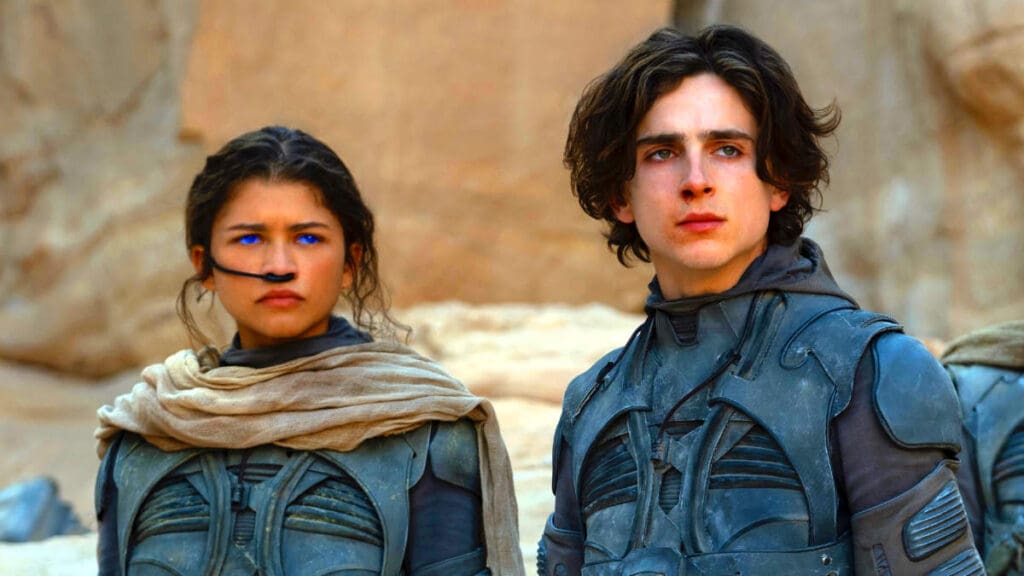 Paul Atreides and Zendaya as Chani Dune part 2